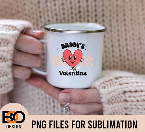 Daddy’s Valentine PNG-Happy Valentines png,Valentines sublimation,Valentine png,mini png, kids valentine png,Retro Valentine png,Trendy Sublimation BOO-design 