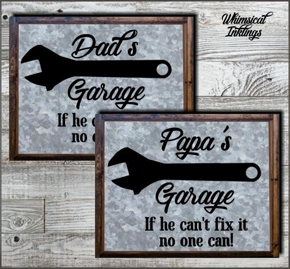Dads (and Papas) Garage SVG Files SVG Whimsical Inklings 