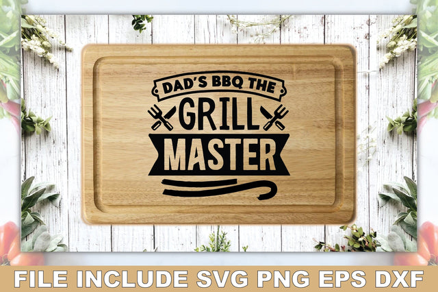 Dads Bbq The Grill Master SVG Ariyan 