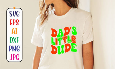 Dad's Little Dude Retro SVG SVG Syaman 