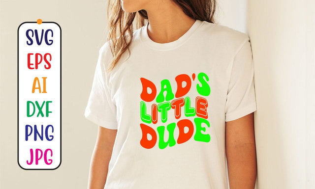 Dad's Little Dude Retro SVG SVG Syaman 