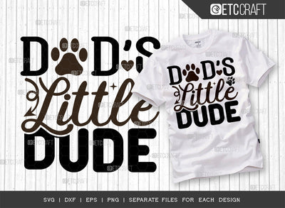 Dad's Little Dude SVG Cut File | Dog Bandana Svg | Puppy Svg | Dog Lover Svg | Dogs Svg | Dog Life Svg | Dogs Quote Design SVG ETC Craft 
