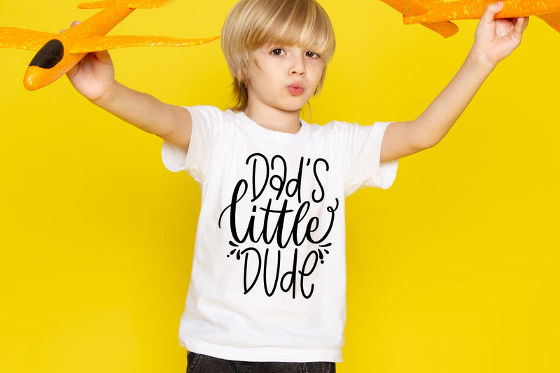 Dads Little Dude SVG Funny Baby And Daddy Quotes SVG dapiyupi store 
