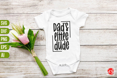 Dad's little dude SVG SVG shah alam 