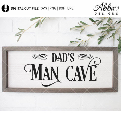 Dad's Man Cave SVG Abba Designs 