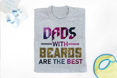 Dads With Beards I Father's Day Sublimation I Dad Shirt PNG Sublimation Happy Printables Club 