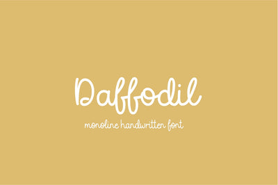 Daffodil Font Sunday Nomad 