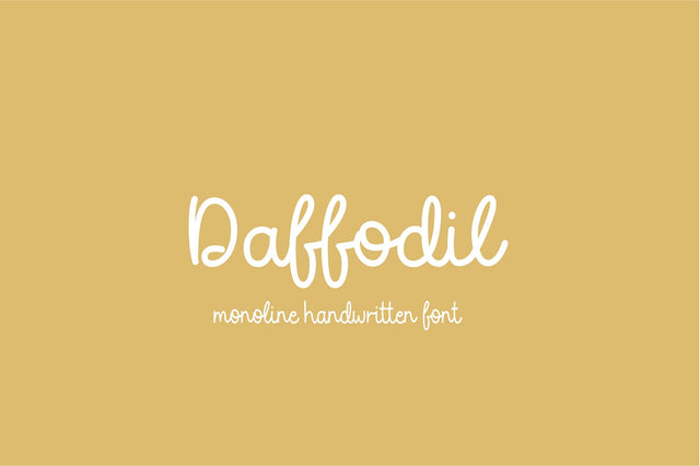 Daffodil Font Sunday Nomad 