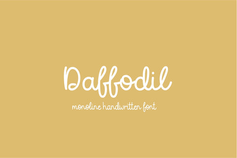 Daffodil Font Sunday Nomad 