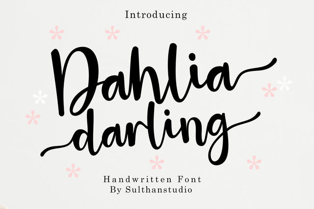 Dahlia darling Font Sulthan studio 