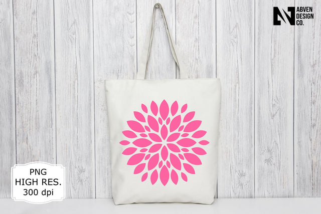 Dahlia Flower PNG Sublimation Sublimation Abven Graphics 