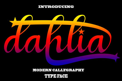 Dahlia Font mahyud creatif