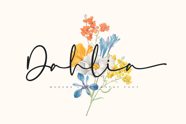 Dahlia - Modern Calligraphy Font Font Typobia 