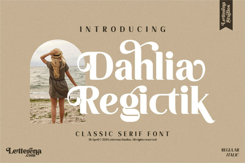 Dahlia Regictik Font Letterena Studios 