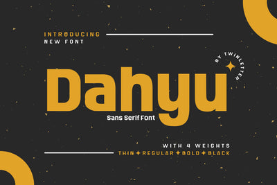 Dahyu Font twinletter 