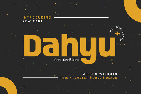 Dahyu Font twinletter 