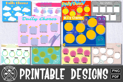 Daily Chore Chart Sublimation Last Frontier Design Co. 