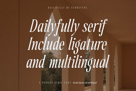 Dailyfully Typeface Font Storytype Studio 