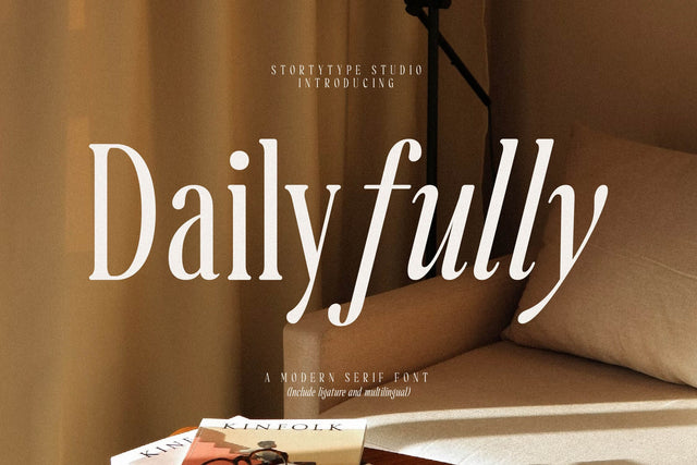 Dailyfully Typeface Font Storytype Studio 