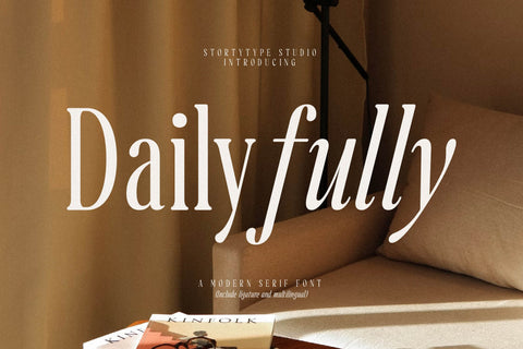 Dailyfully Typeface Font Storytype Studio 
