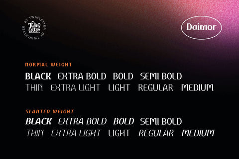 Daimor Font twinletter 