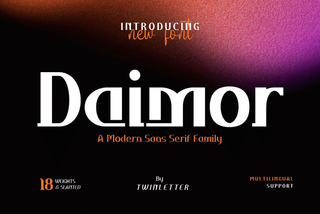 Daimor Font twinletter 