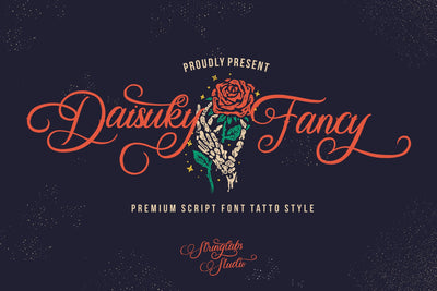 Daisuky Fancy - Tatto Script Font Font StringLabs 