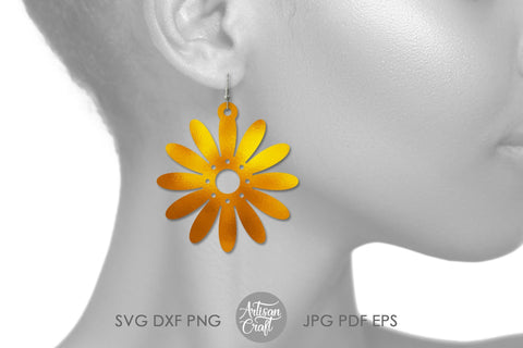 Daisy earrings, SVG cut files SVG Artisan Craft SVG 