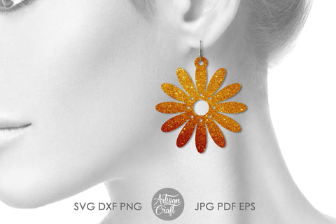 Daisy earrings, SVG cut files SVG Artisan Craft SVG 