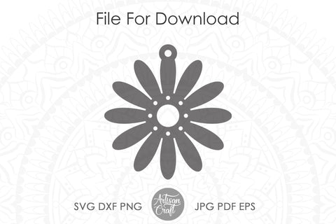 Daisy earrings, SVG cut files SVG Artisan Craft SVG 