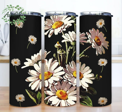 Daisy Flower 20oz Tumbler Sublimation Design Png, Floral Tumbler Wraps Bundle, Flowers Tumbler Sublimation Designs, Boho Daisy Tumbler, Daisy Lover Gift Sublimation AdriOP 