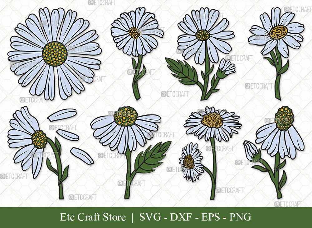 Flower SVG Cut File  Floral SVG - ETC Craft Marketplace