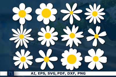 Daisy Flower SVG Bundle for Cricut SVG MD JOYNAL ABDIN 