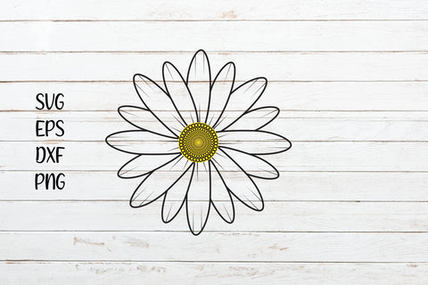 Daisy flower svg cut file, Flower clipart SVG SmmrDesign 