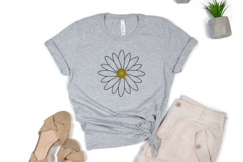 Daisy flower svg cut file, Flower clipart SVG SmmrDesign 