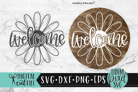 Daisy Flower Welcome - Summer SVG SVG Lilium Pixel SVG 