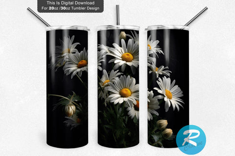 Daisy Flowers 20 oz / 30 oz Skinny Tumbler Sublimation Regulrcrative 