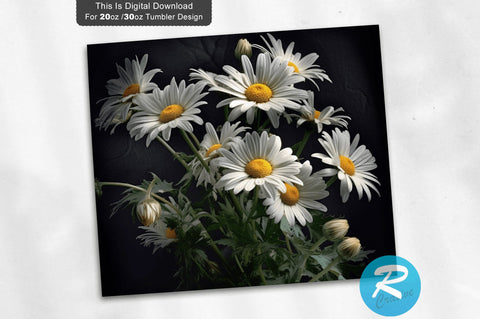 Daisy Flowers 20 oz / 30 oz Skinny Tumbler Sublimation Regulrcrative 