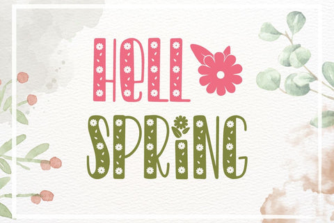 Daisy Font - Cute Decorative Font Font AnningArts Design 