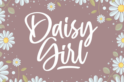 Daisy Girl - Cute Script Font Font Subectype Studio 