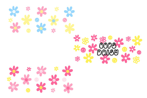 Daisy Libbey Can Glass Wrap. Hippie Can Glass Wrap SVG SVG Olga Terlyanskaya 