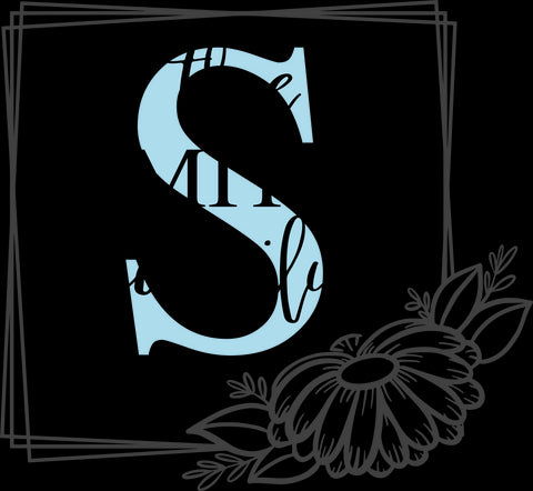 Daisy Monogram SVG - Customize Your Design - Farmhouse Style Sign SVG Ikonart Design Shop 