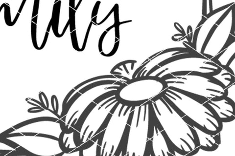 Daisy Monogram SVG - Customize Your Design - Farmhouse Style Sign SVG Ikonart Design Shop 