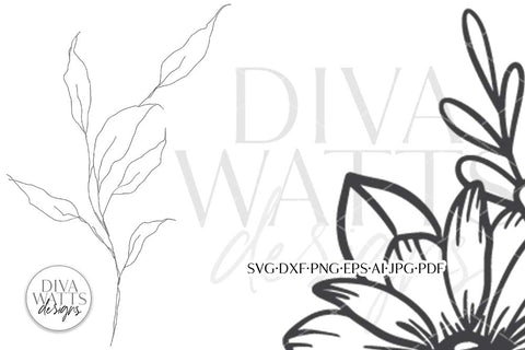 Daisy & Rose Mason Jar Arrangement SVG | Boho Farmhouse SVG Diva Watts Designs 