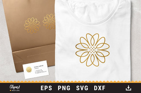Daisy SVG, Chamomile Flowers SVG, DXF, PNG, Floral Cur file SVG ClipartMuchLove 