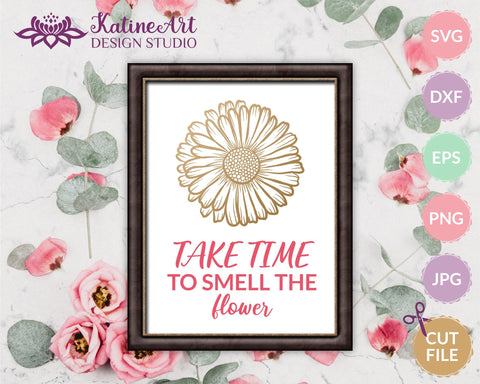 Daisy svg cut file, spring svg, flower svg, spring floral SVG KatineArt 