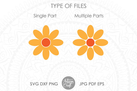 Daisy SVG cut files and PNG for sublimation SVG Artisan Craft SVG 