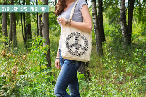 Daisy SVG | Floral Peace SVG | Hippie SVG SVG Irina Ostapenko 