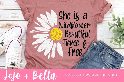 Daisy Svg, Wildflower Svg, Wildflower Png, Daisy Png, Flower SVG, Svg Files For Cricut, Silhouette, Sublimation Designs Downloads SVG Jojo&Bella 