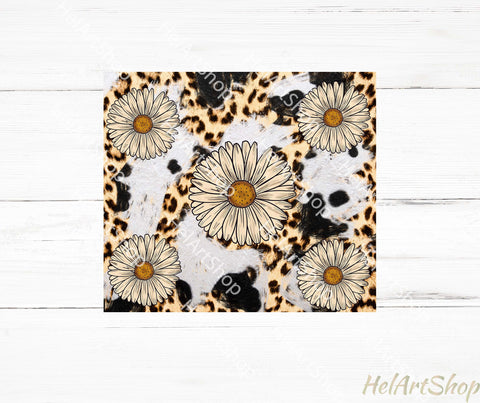 Daisy Tumbler PNG, Western SKINNY TUMBLER 20 Oz PNG Sublimation _HelArtShop_ 